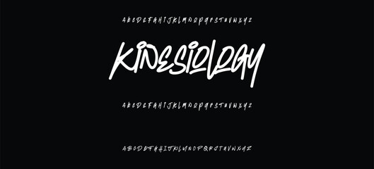 Modern graffiti font effect with highlight and shadow, youth style lettering font