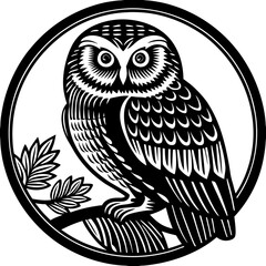 owl on a white background vector design 