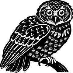 owl on a white background vector design 
