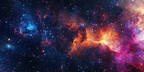 Fototapeta premium Space filled with stars