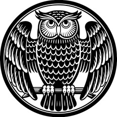 owl on a white background vector design 