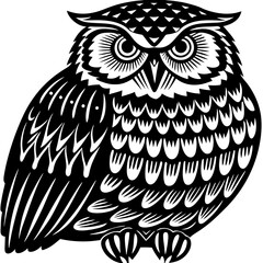 owl on a white background vector design 