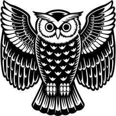 owl on a white background vector design 