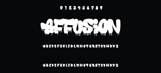 Urban typography street art graffiti slogan print with spray splash effect for graphic tee t shirt or sweatshirt - Vector