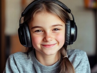 Girl with Headphones