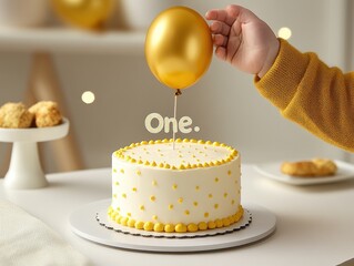 Minimalist Smash Cake Moment