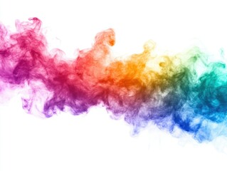 Vibrant Colorful Smoke Trail