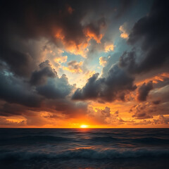 Fototapeta premium sun in clouds