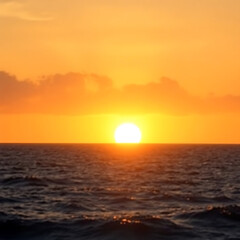 Obraz premium sunset in the sea