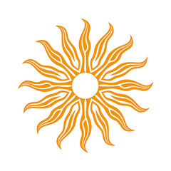 Abstract Sun Illustration, Logo