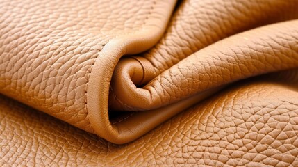 Smooth leather surface with embossed patterns, emphasizing sophistication and luxury in fashion.