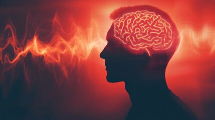 Obraz premium Man with Brain