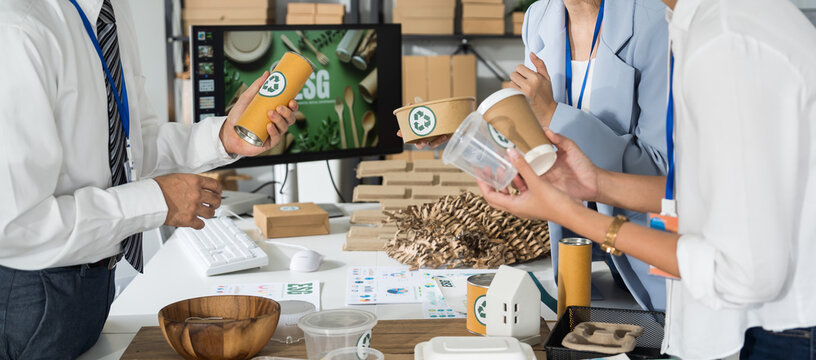 Asian business leaders meet to strategize on implementing sustainable practices, focusing on reuse, recycling, environmental protection for a greener future