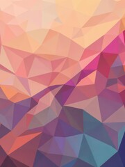 Fototapeta premium Abstract low-poly background with vibrant color gradients and sharp geometric shapes, polygon, vector