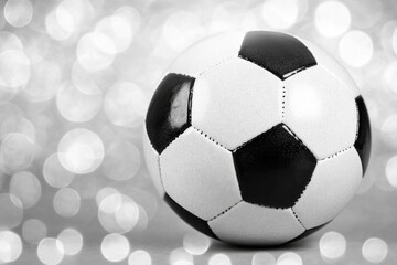 Naklejka premium Soccer Ball on Table