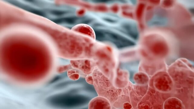 Multiple viruses surrounding a single human cell