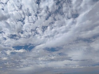 blue sky with clouds. Background cloud texture