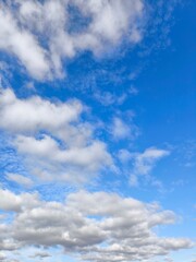 Beautiful clouds in the blue sky
