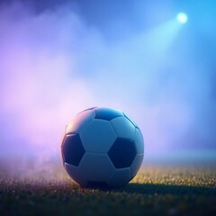 A candid street photograph of a football in a wet rainy scene, emphasizing reflective surfaces and spontaneous moments in an urban setting