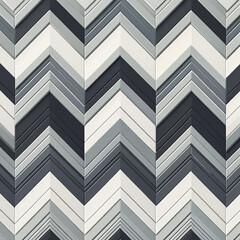 A zigzag pattern of black and white tiles. The pattern is made up of many small squares and triangles