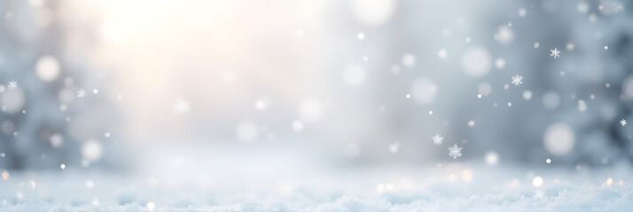 Softly falling snowflakes against a serene silver backdrop evoke a tranquil winter wonderland atmosphere, perfect for Christmas celebrations._00002_