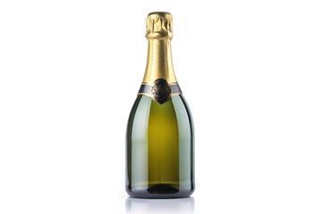 champagne bottle isolated on white