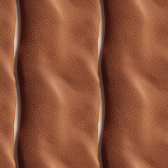 Seamless leather pattern in rich brown tones for luxurious textile and fashion designs