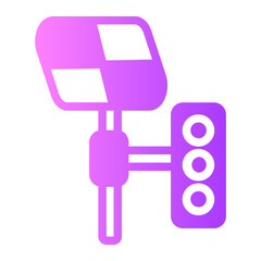 Obraz premium Traffic Light gradient icon