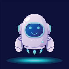 Modern AI Assistant Bot Character Design | Tech Mascot Vector Art.