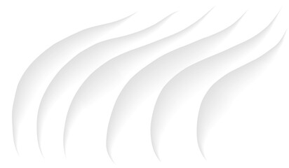 Vector image with abstract white background decorated with smooth gradient lines. Dynamic wavy lines add artistic accent creating elegant and modern design.