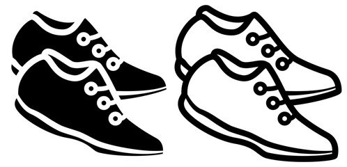 shoe flat icon, simple flat style, illustration, logo sign symbol pictogram template, for ui or ux isolated on white for mobile app, editable