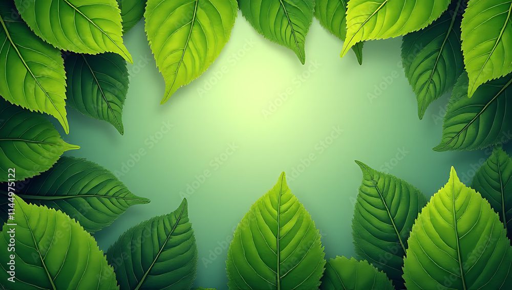 Poster Leaf textures can add unique patterns and designs to background ideas, creating a beautiful and visually appealing effect overall._00003_