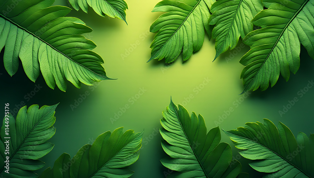 Poster Leaf textures can add unique patterns and designs to background ideas, creating a beautiful and visually appealing effect overall._00002_