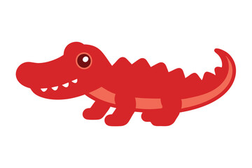 simple alligator logo design vector icon on white background.