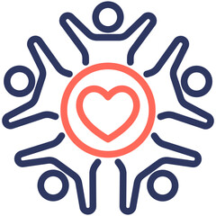 Fototapeta premium Crowd Icon