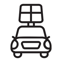 Electric Car line icon