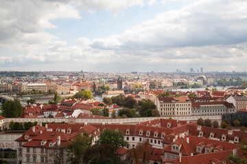 Fototapeta premium Panoramic View of Prague City