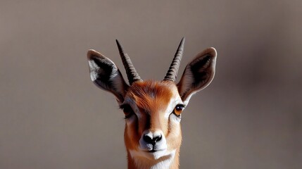 Cinematic Shot of a Graceful Gazelle Leaping Across the Savanna