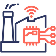 Smart Factory Icon