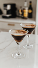 A chocolate martini.