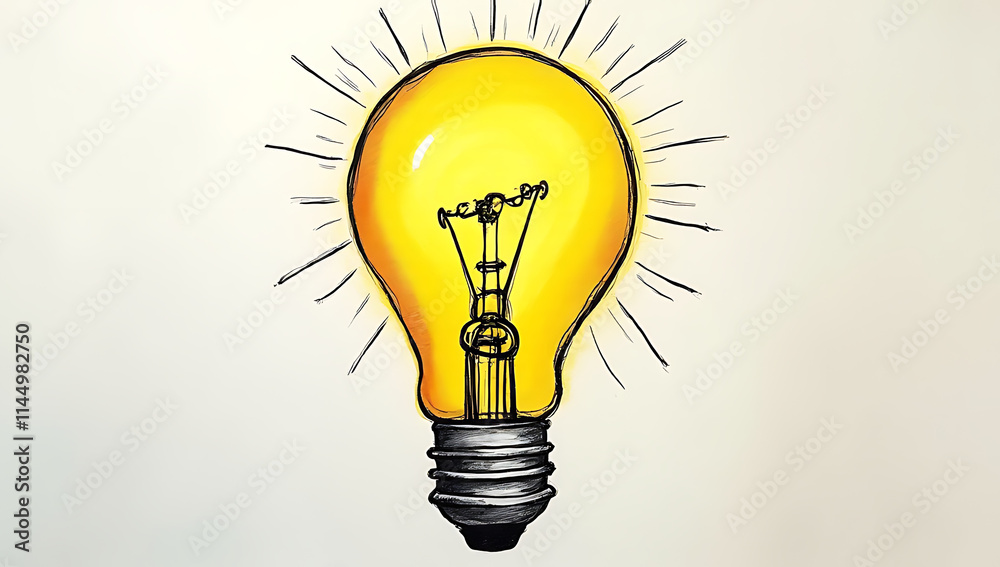 Aufkleber freehand drawings of light bulbs can serve as a creative and unique starting point for entrepreneurs