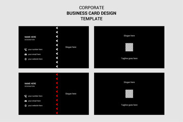 new modern minimalist clean simple creative corporate business card name card and visiting card design template.