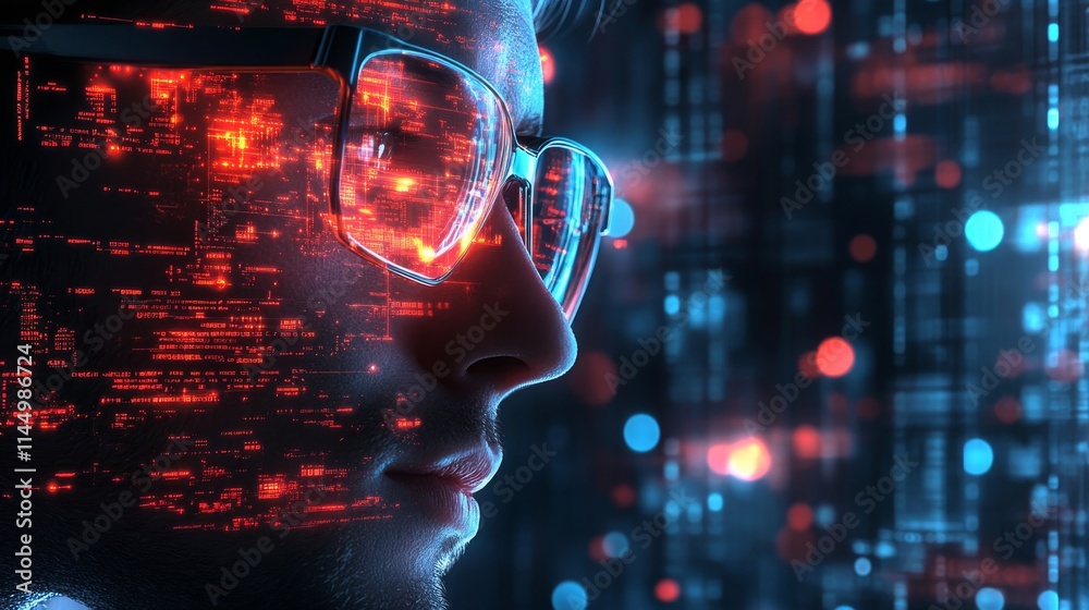 Poster ai mediates conflicts between data using advanced algorithms in a digital environment