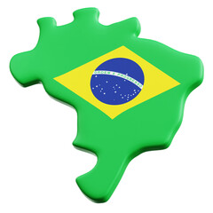 Brazilian Island 3D Illustration