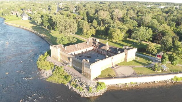 Fortress building in chambly, quebec