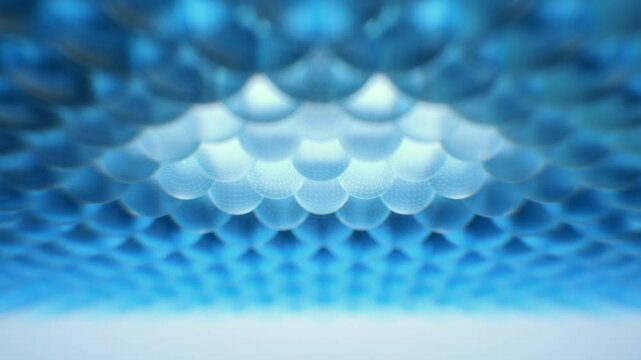 Cosmetic Essence: Liquid and Gel Bubbles with Molecule Interactions | 3D Abstract Animation