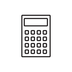 calculator icon on white background. EPS10