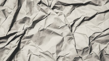 Obraz premium A Study in Crinkled Paper: A Monochromatic Texture Masterpiece