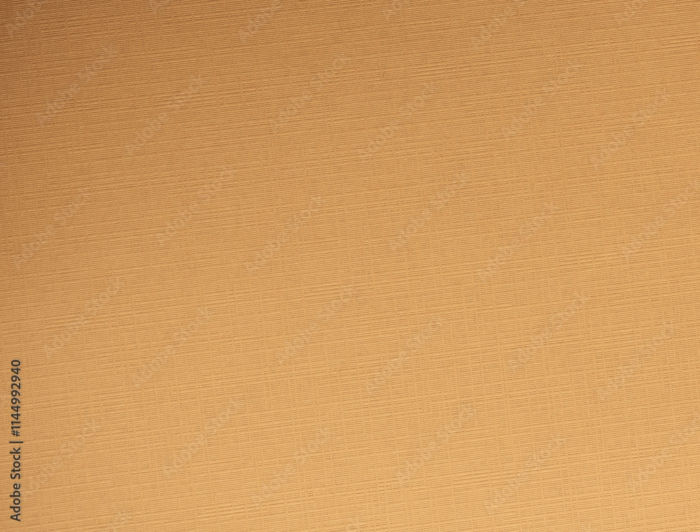 Poster yellow paper texture with a woven linen like crosshatch pattern in golden beige tones. featuring a m