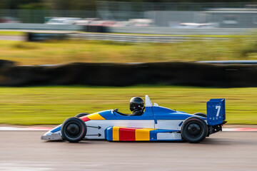 racing car on the track
